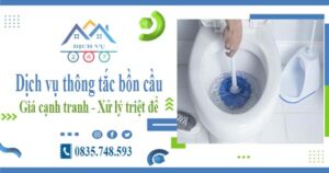 Báo giá dịch vụ thông tắc bồn cầu tại Ba Vì -【Giá chỉ từ 300k】