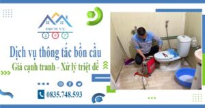 Báo giá dịch vụ thông tắc bồn cầu tại Bình Thuận -【Chỉ 300k】