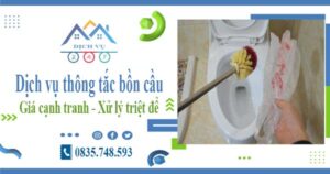 Báo giá dịch vụ thông tắc bồn cầu tại Chương Mỹ【Chỉ 300K】