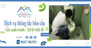 Báo giá dịch vụ thông tắc bồn cầu tại Hòa Bình -【Chỉ từ 300k】