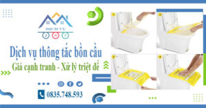 Báo giá dịch vụ thông tắc bồn cầu tại Nam Định【Chỉ từ 300k】