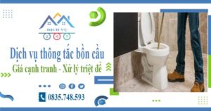 Báo giá dịch vụ thông tắc bồn cầu tại Sóc Sơn -【Chỉ từ 300k】