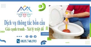 Báo giá dịch vụ thông tắc bồn cầu tại Thị Xã Sơn Tây – Chỉ 300k