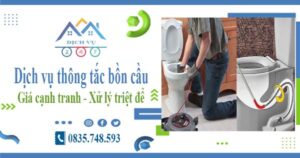 Báo giá dịch vụ thông tắc bồn cầu tại Tp Cần Thơ【Chỉ 300k】