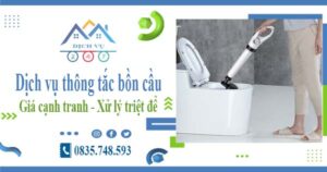 Báo giá dịch vụ thông tắc bồn cầu tại Tp Đà Nẵng -【Chỉ 300k】