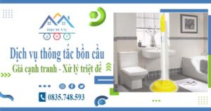 Báo giá dịch vụ thông tắc bồn cầu tại Tp Đồng Hới【Chỉ 300k】