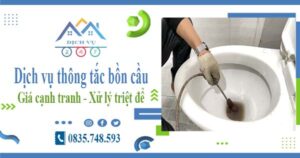 Báo giá dịch vụ thông tắc bồn cầu tại Tp Huế -【Giá chỉ 300k】