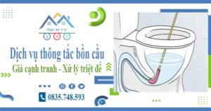 Báo giá dịch vụ thông tắc bồn cầu tại Tp Sa Đéc【Chỉ từ 300k】