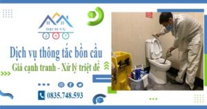 Báo giá dịch vụ thông tắc bồn cầu tại Tp Tân An【Chỉ từ 300k】