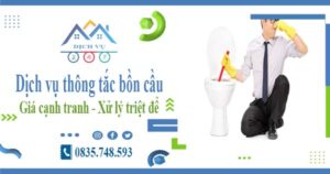 Báo giá dịch vụ thông tắc bồn cầu tại Ứng Hòa -【Chỉ từ 300k】