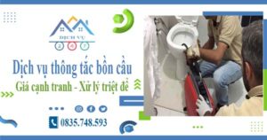 Báo giá dịch vụ thông tắc bồn cầu tại Vĩnh Long【Chỉ từ 300k】